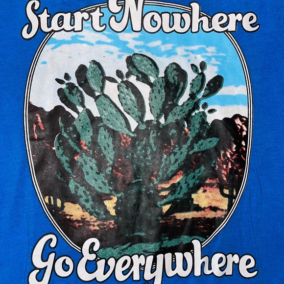 Shein Blue Tee Medium - Picture 2 of 3